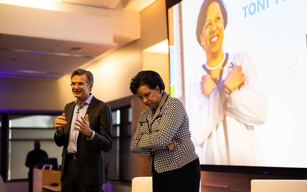 Rik van der Kooi and Toni Townes-Whitley