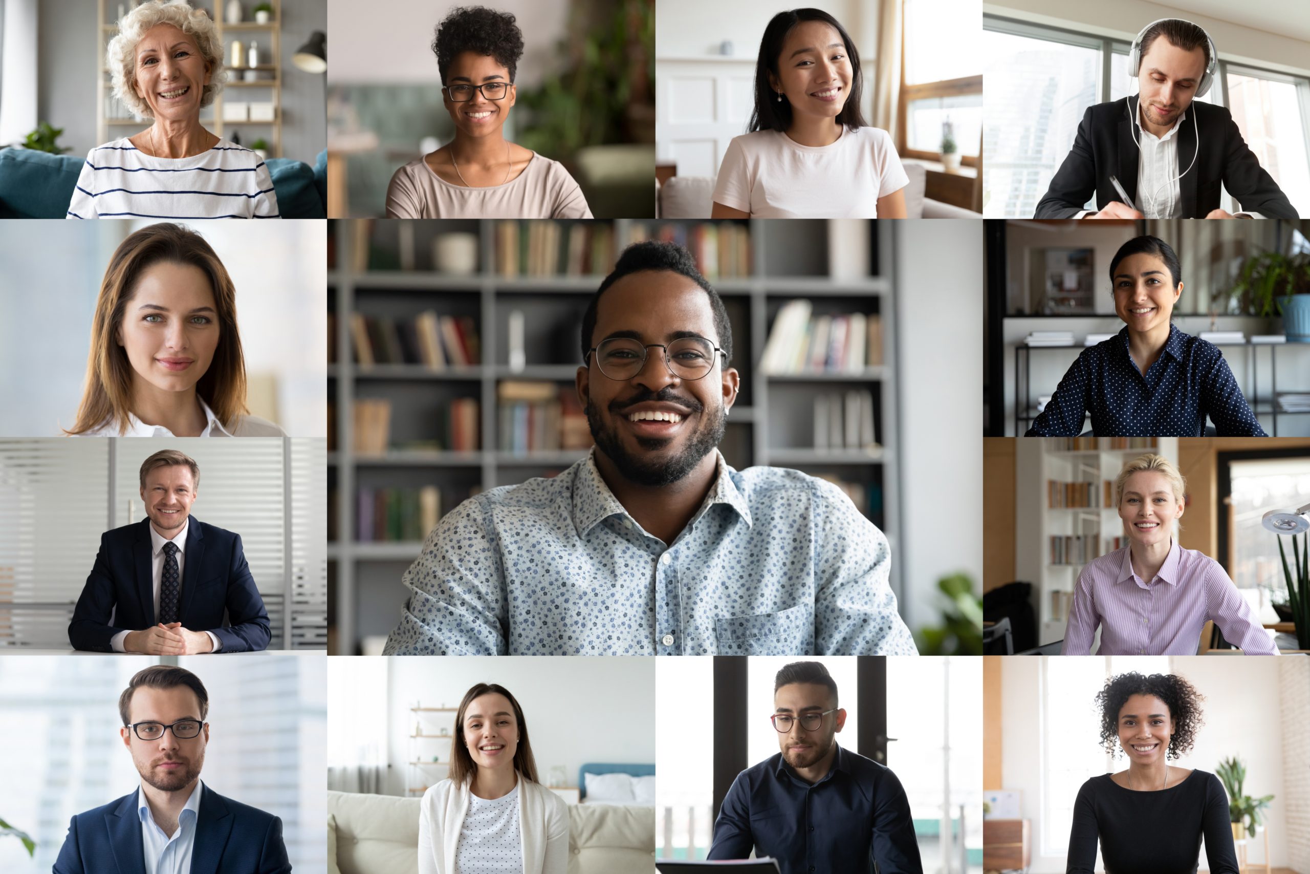 People of diversity photo collage