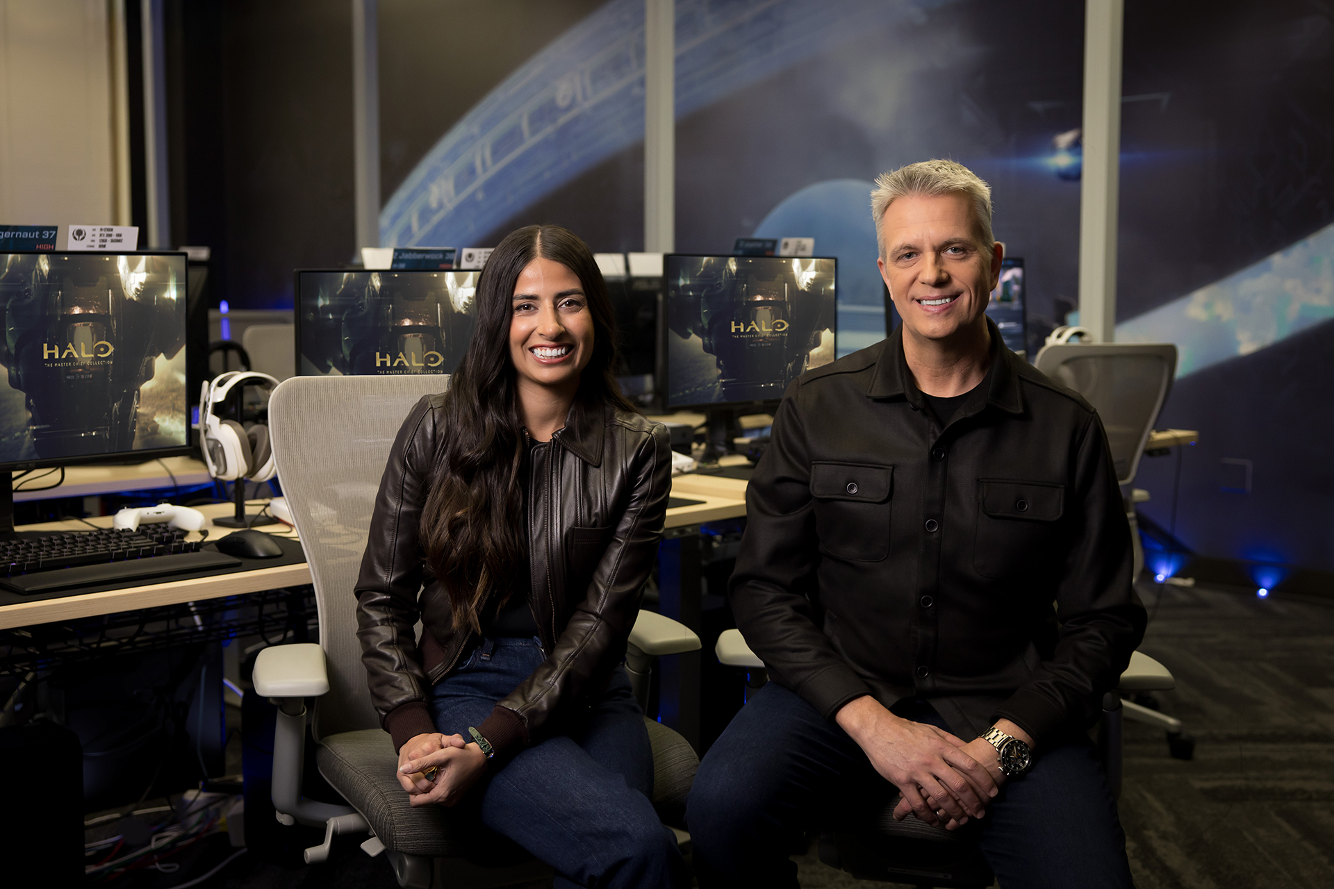 Sharma with Matt Booty, promoted to Xbox Chief Content Officer, who reports to her under the division's current leadership structure. Image: Microsoft.