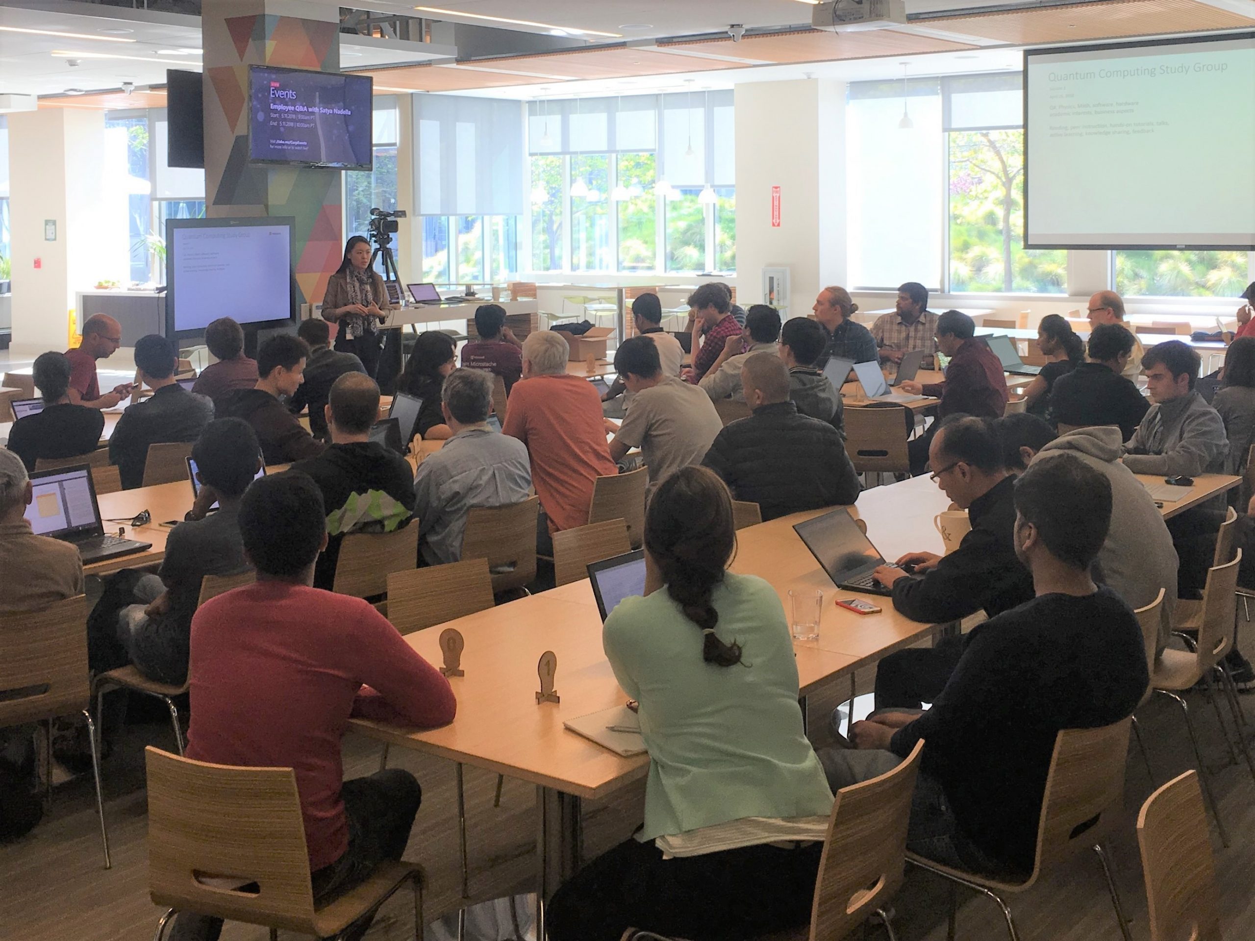 Our Microsoft Bay Area quantum computing study group in our Sunnyvale office