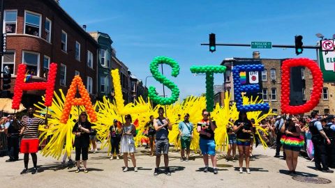 Pride parade Halsted