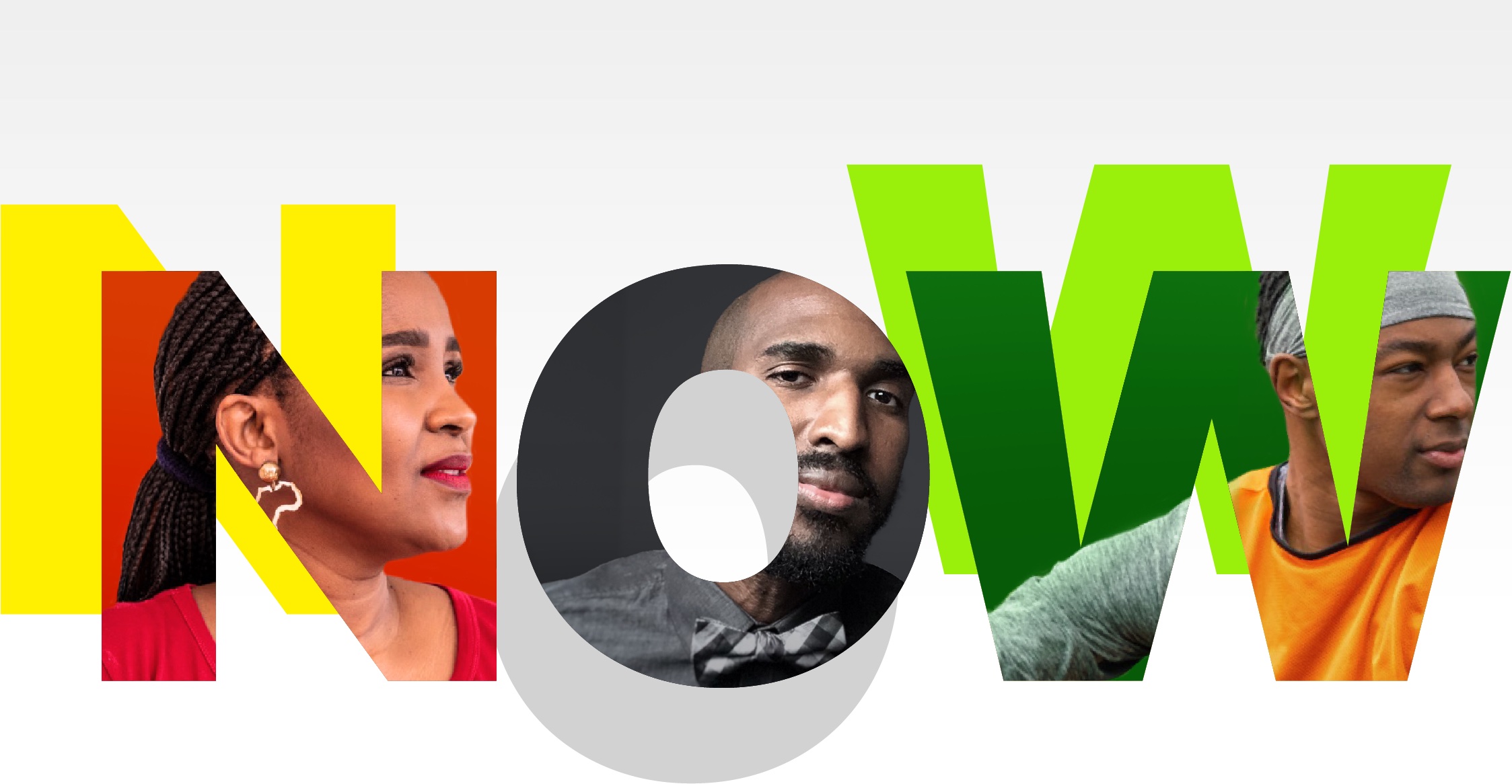 Photo of three people in celebration of Black History Month