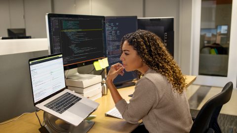 Taking Flight: When to Move to the Cloud Woman on computer