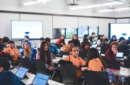 middle schoolers coding