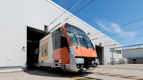 Downer train in Sydney, Australia