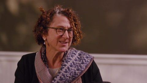 Microsoft researcher Cynthia Dwork being interviewed