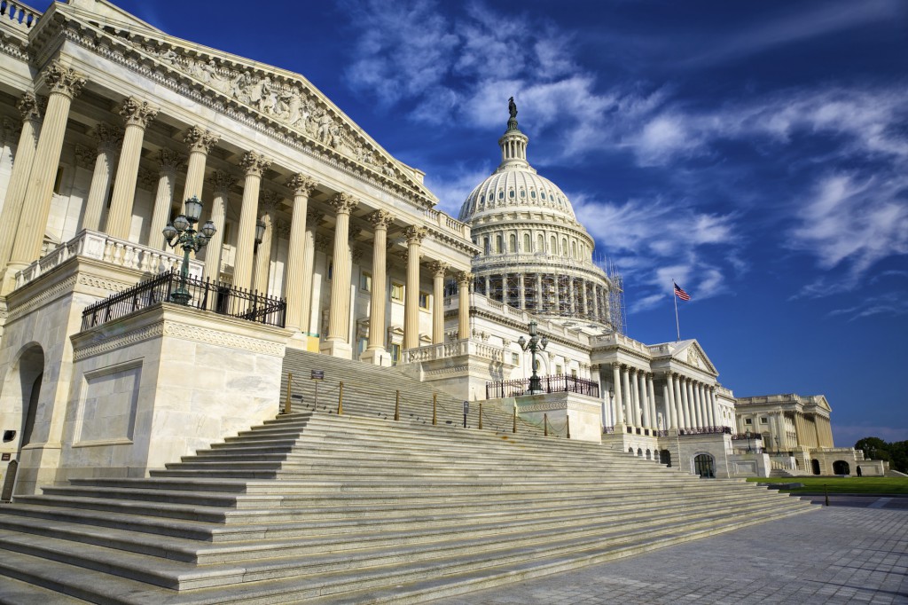 Photo of U.S. Capitol and steps leading to it