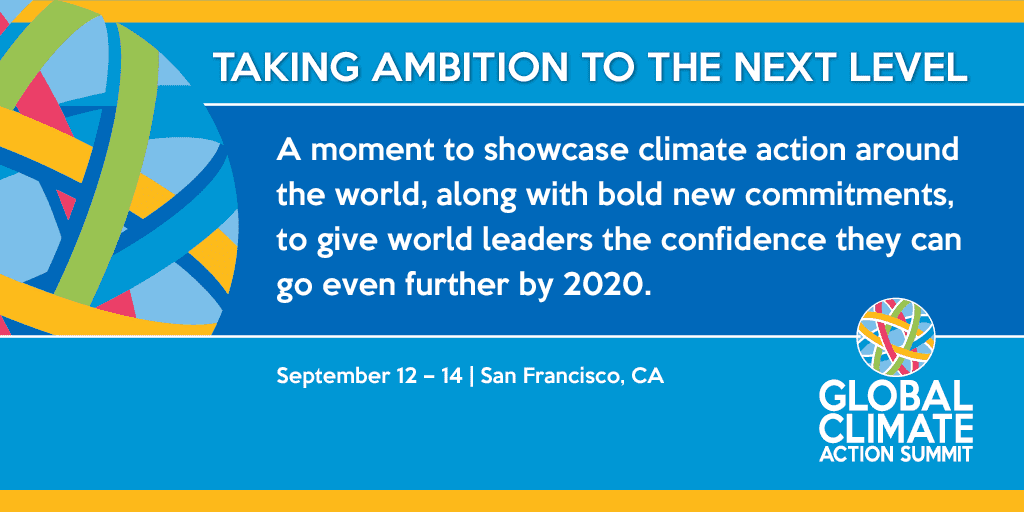 Text promoting the Global Climate Action Summit
