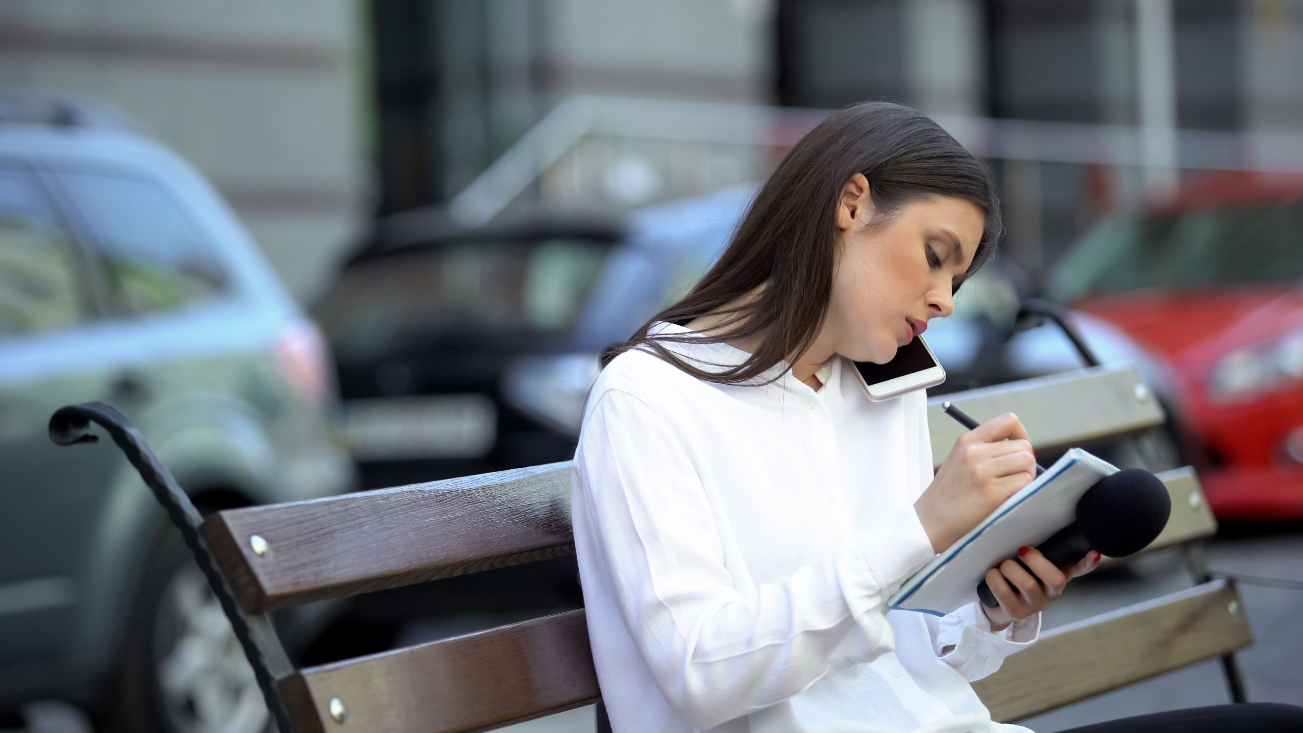 Woman writing