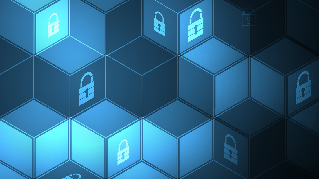abstract cyber security graphic